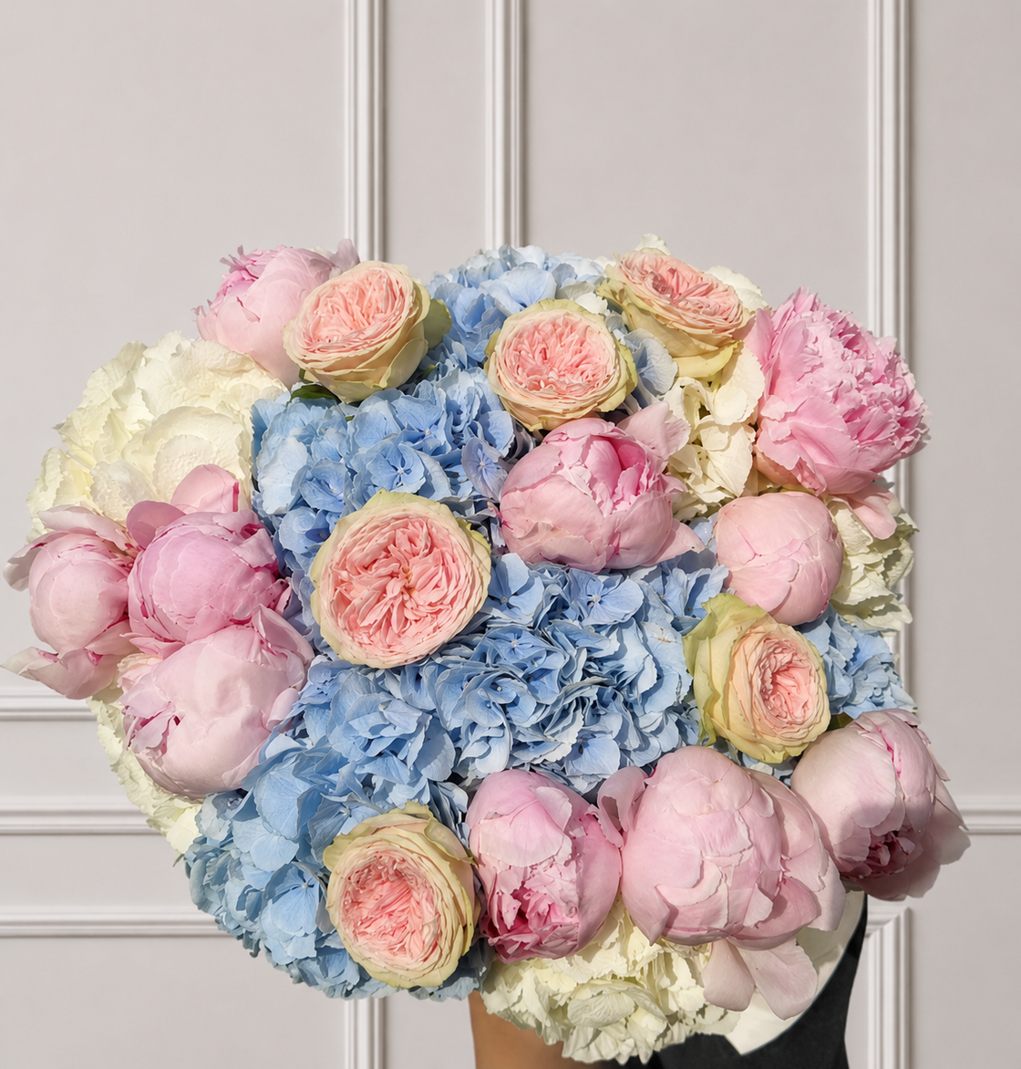 Roses and hydrangeas