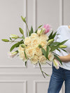 Soft Symphony - White Rose & Lilies Bouquet