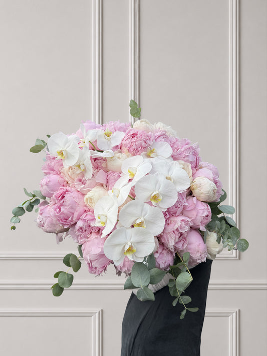 Blush Royale - Blush Peonies & Orchids Bouquet