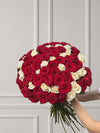 Eternal Love - White & Red Roses bouquet