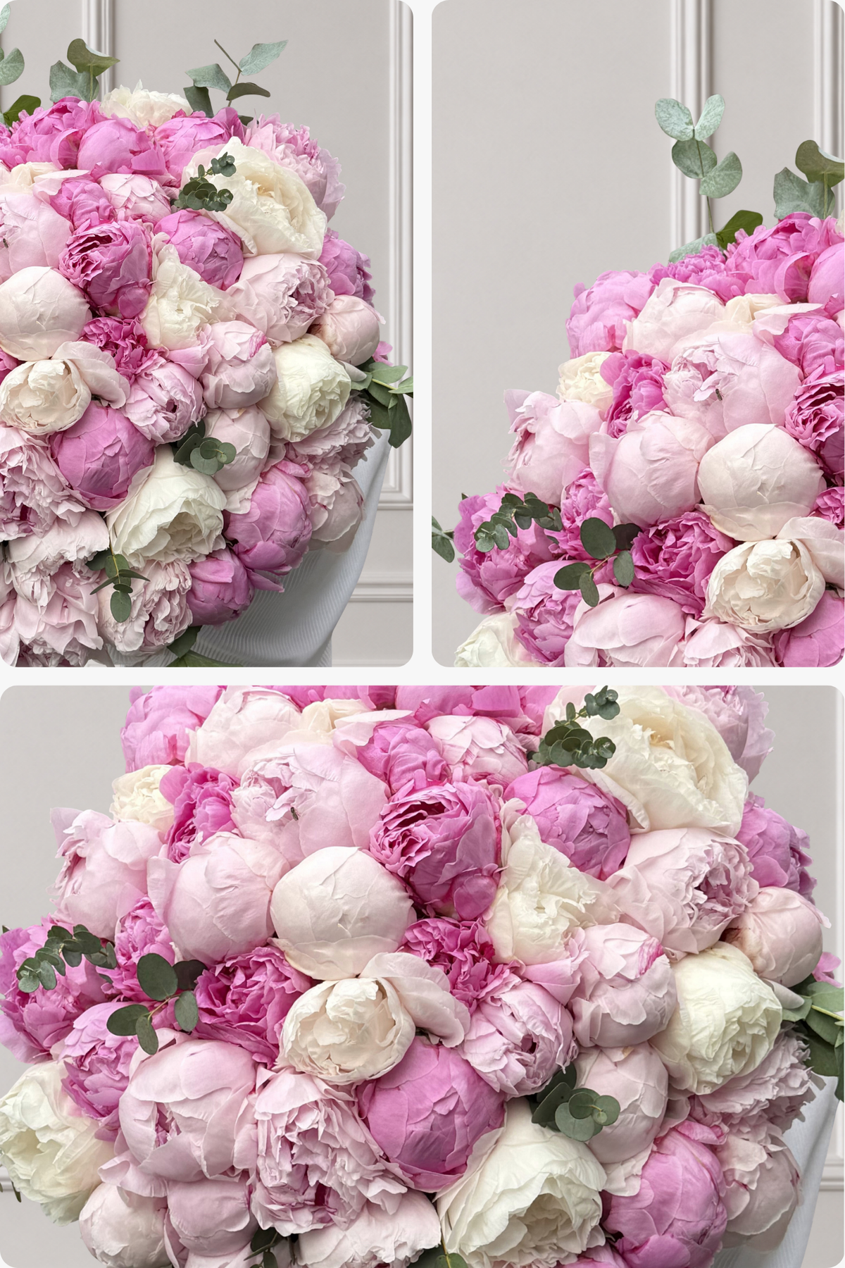 The Royal - Peonies and Eucalyptus Bouquet